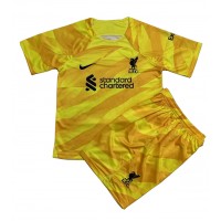 Billiga Liverpool Målvakt Barnkläder Hemma fotbollskläder till baby 2023-24 Kortärmad (+ Korta byxor)